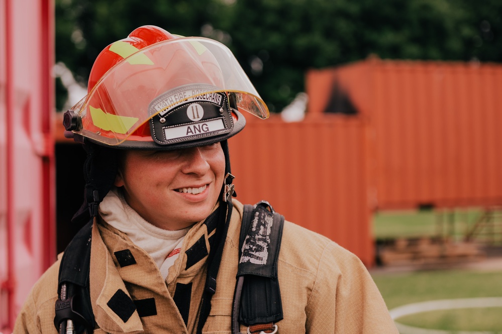 The 139th fire &amp; emergency services team execute live fire training