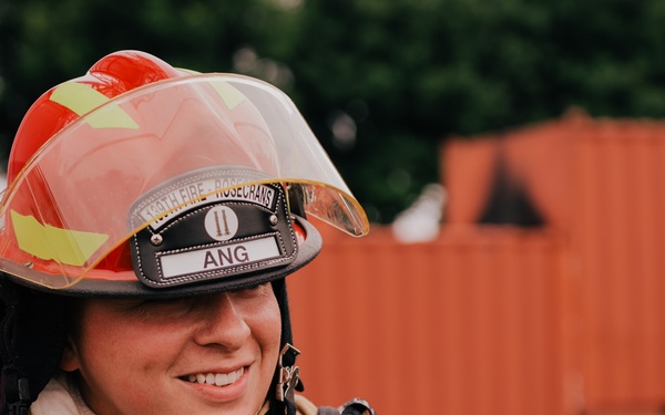 The 139th fire &amp; emergency services team execute live fire training