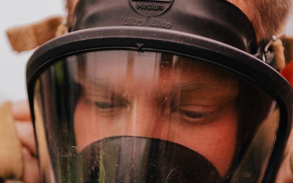 The 139th fire &amp; emergency services team execute live fire training