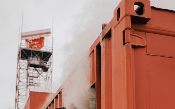 The 139th fire &amp; emergency services team execute live fire training