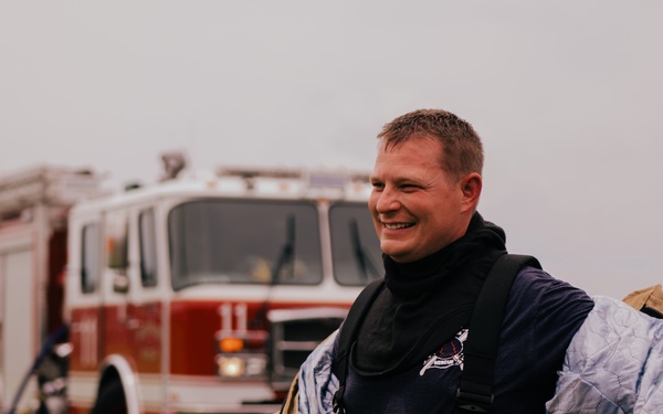 The 139th fire &amp; emergency services team execute live fire training