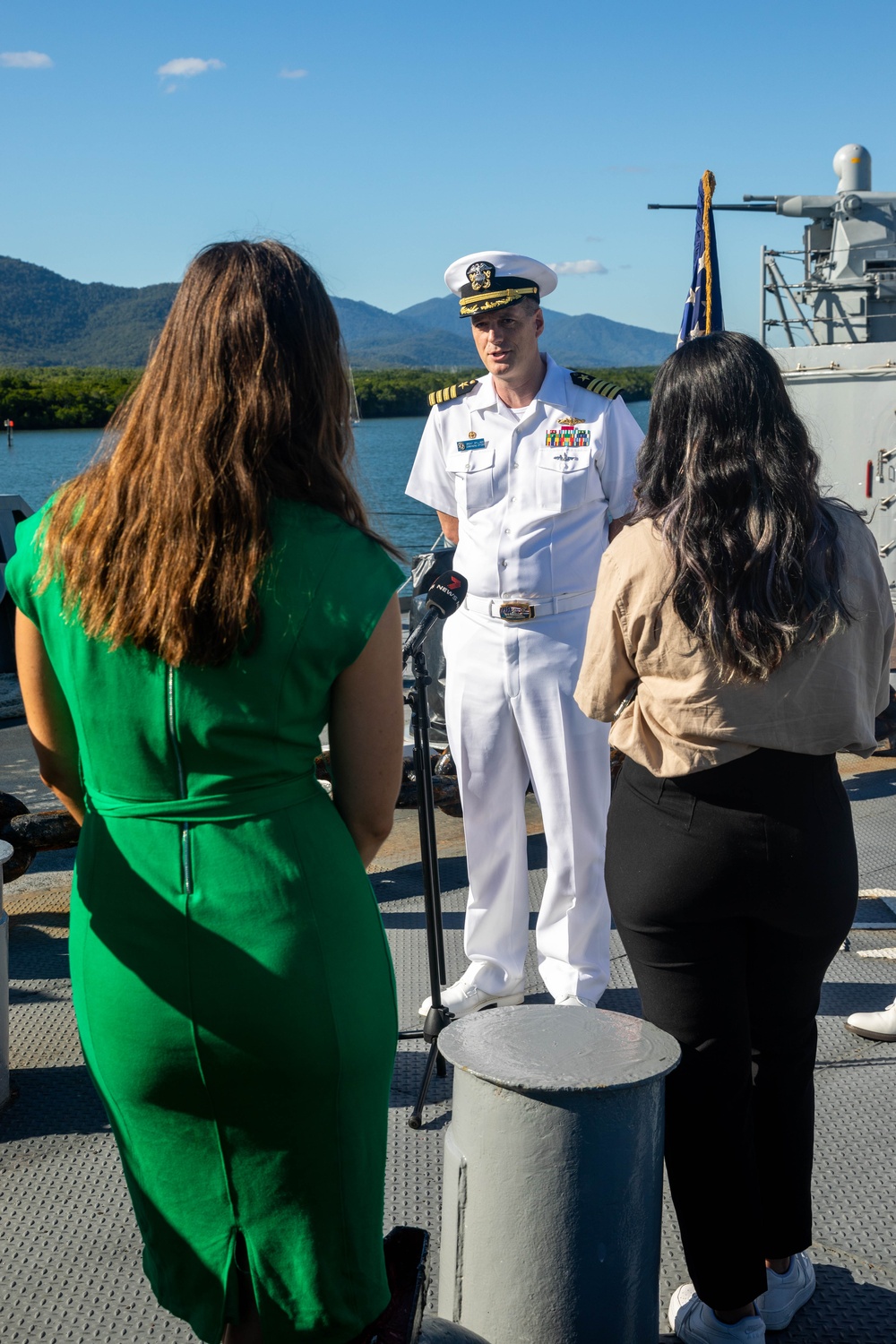 Emory S. Land Hosts Media Availability in Cairns, Queensland, Australia