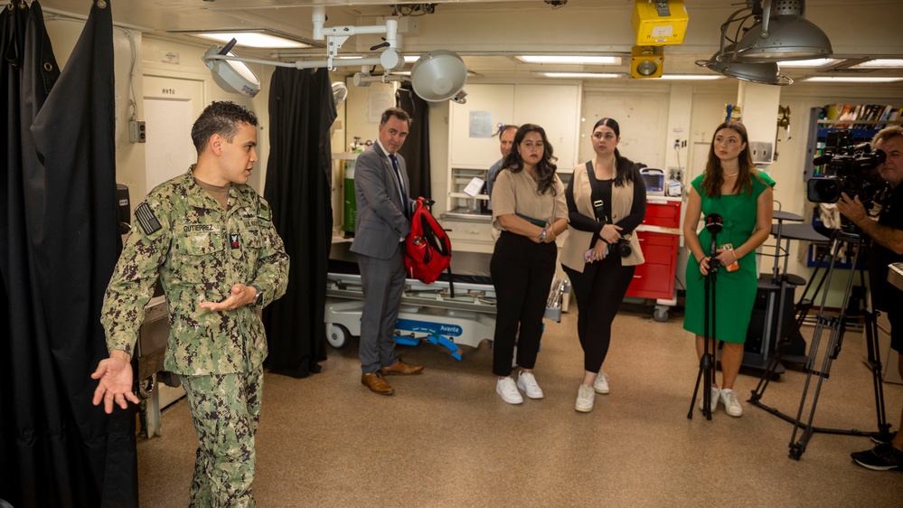 Emory S. Land Hosts Media Availability in Cairns, Queensland, Australia