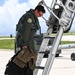 37th Expeditionary Bomb Squadron B-1B Lancers returns from a training mission during BTF 24-6