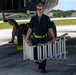 37th Expeditionary Bomb Squadron B-1B Lancers returns from a training mission during BTF 24-6