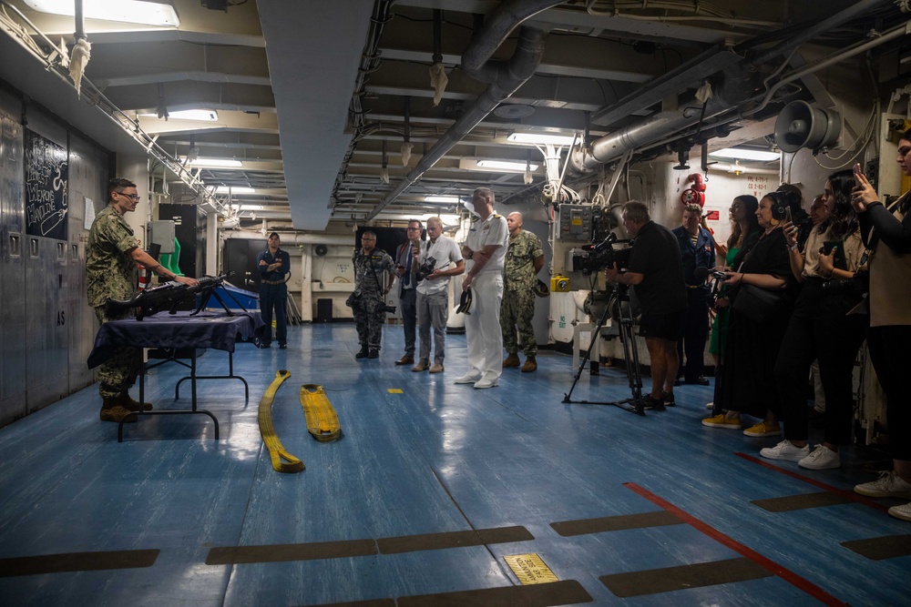 Emory S. Land Hosts Media Availability in Cairns, Queensland, Australia