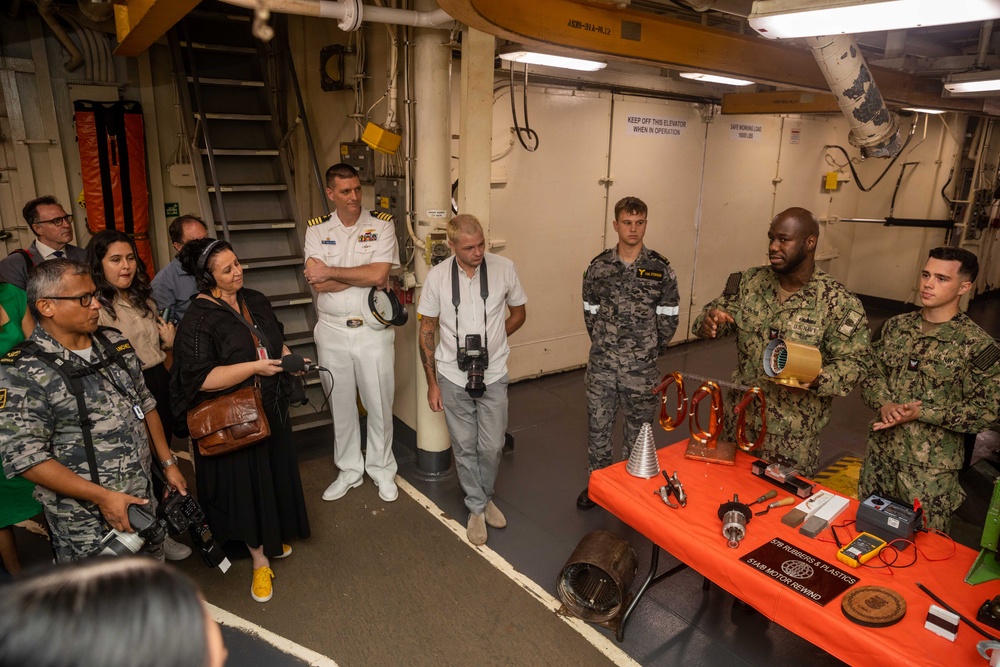 Emory S. Land Hosts Media Availability in Cairns, Queensland, Australia