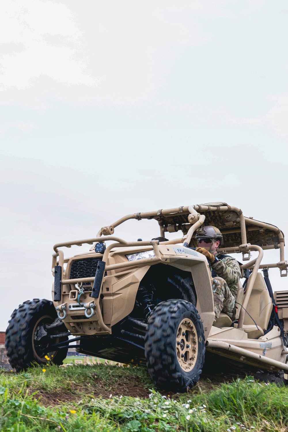 U.S. Army Green Berets perform drivers training during joint multilateral exercise