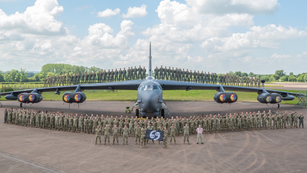 Bomber Task Force Europe 24-3: 69th Expeditionary Bomb Squadron group photos