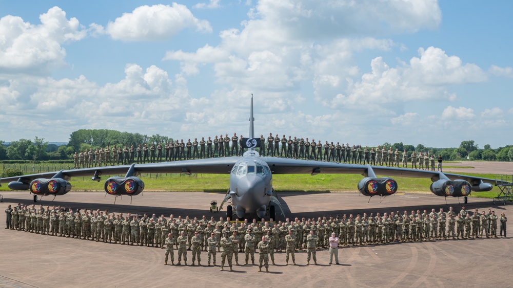 Bomber Task Force Europe 24-3: 69th Expeditionary Bomb Squadron group photos
