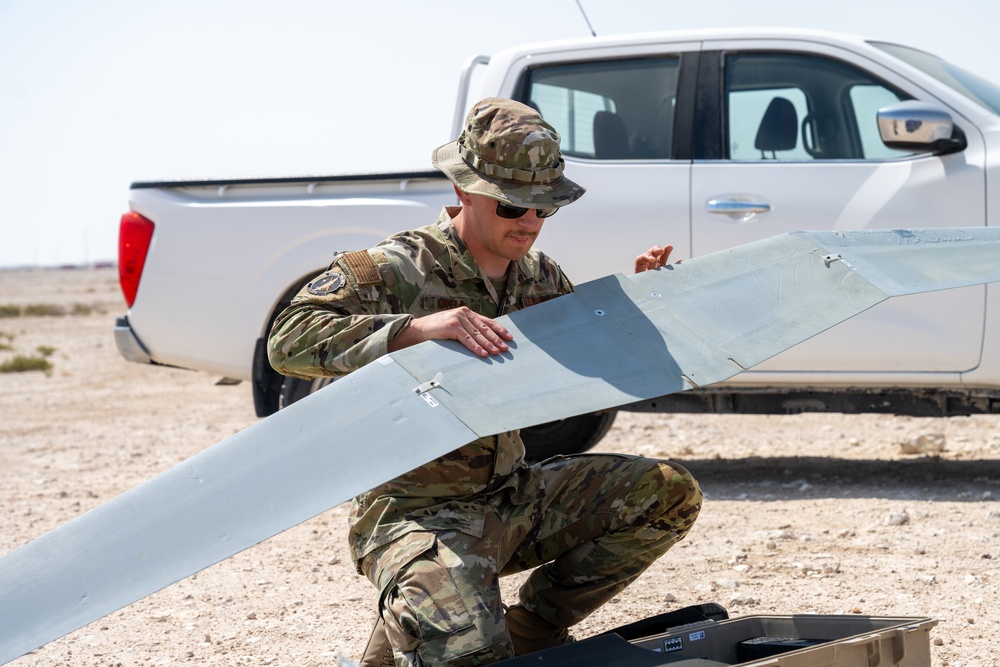 379th ESFS defenders showcase RQ-20 Puma proficiency