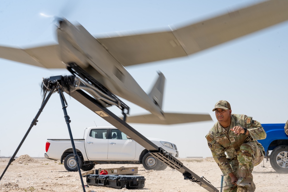 379th ESFS defenders showcase RQ-20 Puma proficiency