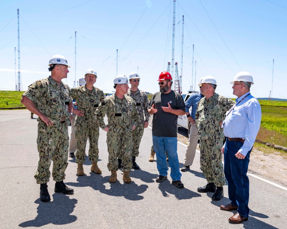 Adm. Caudle Visits NCTS Det. Cutler, Maine