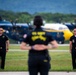 The Navy Flight Demonstration Squadron, the Blue Angels, perform in La Crosse, WI.