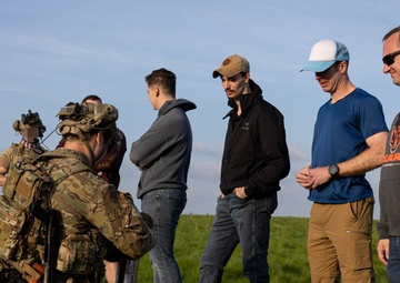 U.S. Army Green Berets, U.S. Navy SEALs and U.S. Air Force Special Tactics practice civilian recovery operations during joint multilateral training