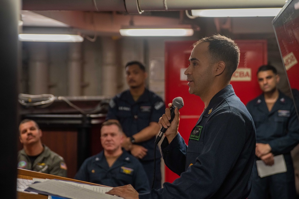 USS Ronald Reagan (CVN 76) Sailors celebrate the 126th anniversary of the Navy Hospital Corpsman