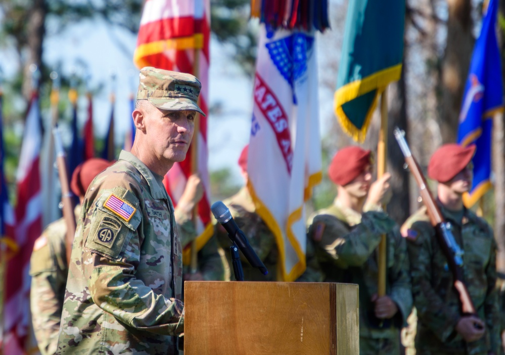 Maj. Gen. Gardner bids farewell to Fort Johnson