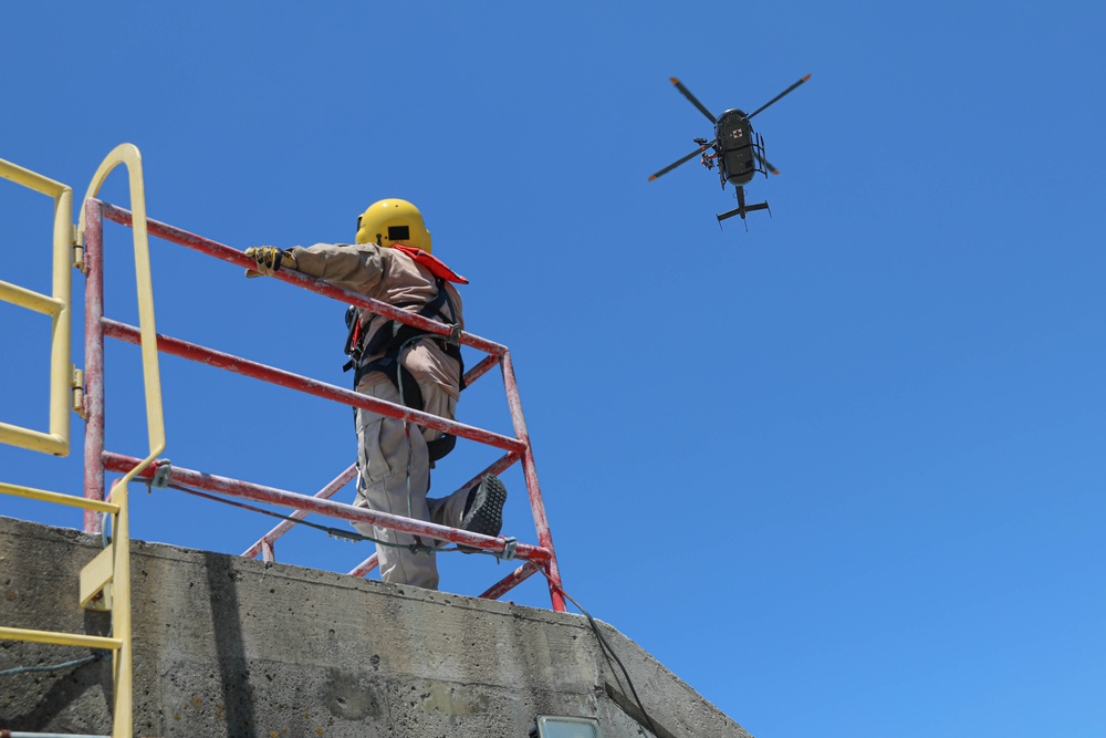 Hoist Training with the Conway Fire Department