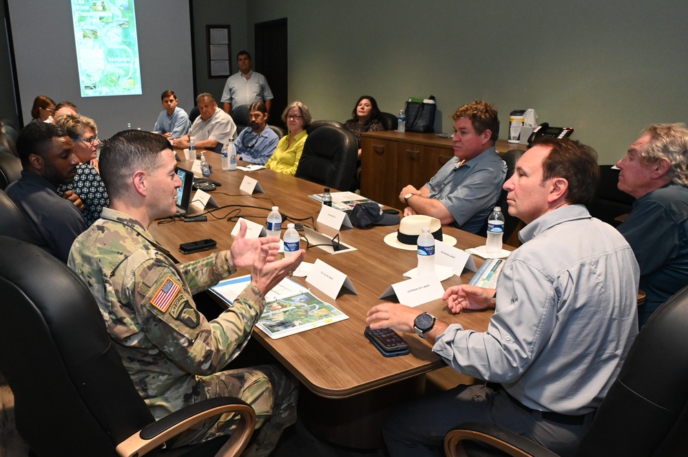 Corps of Engineers provides Louisiana Governor Jeff Landry tour of Old River Control Complex