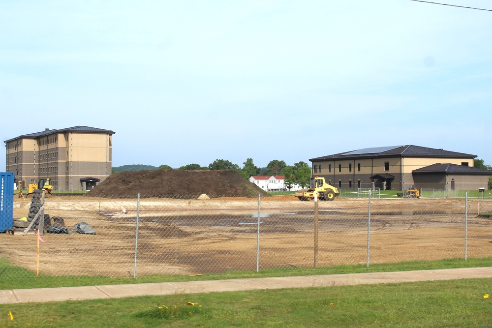 June 2024 contractor work on fourth barracks project at Fort McCoy