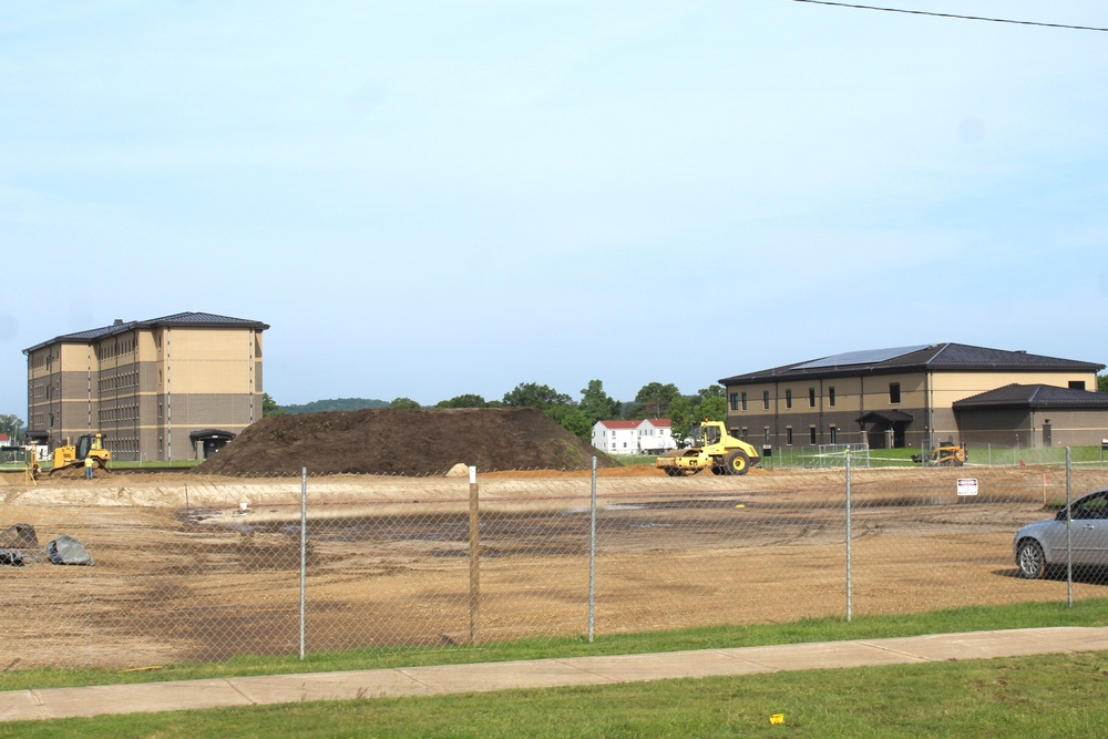 June 2024 contractor work on fourth barracks project at Fort McCoy