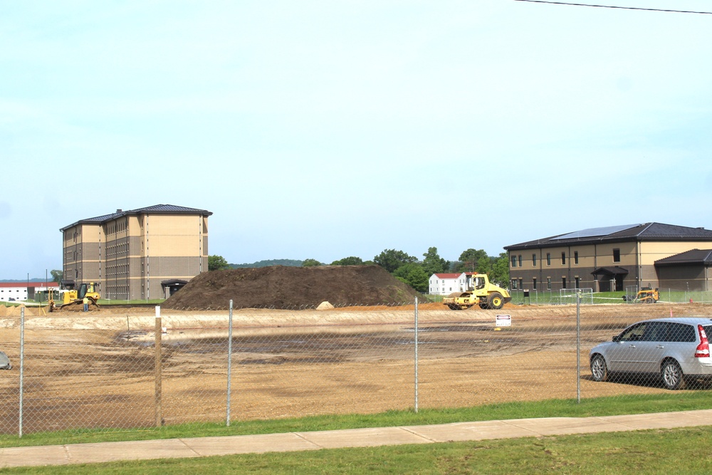 June 2024 contractor work on fourth barracks project at Fort McCoy