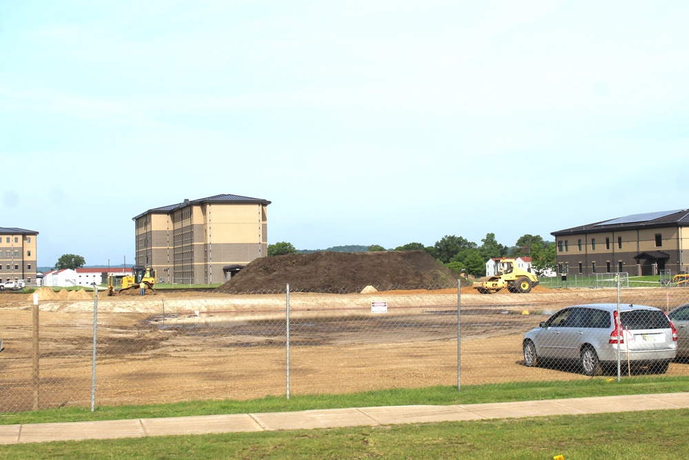 June 2024 contractor work on fourth barracks project at Fort McCoy