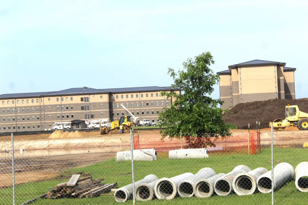 June 2024 contractor work on fourth barracks project at Fort McCoy