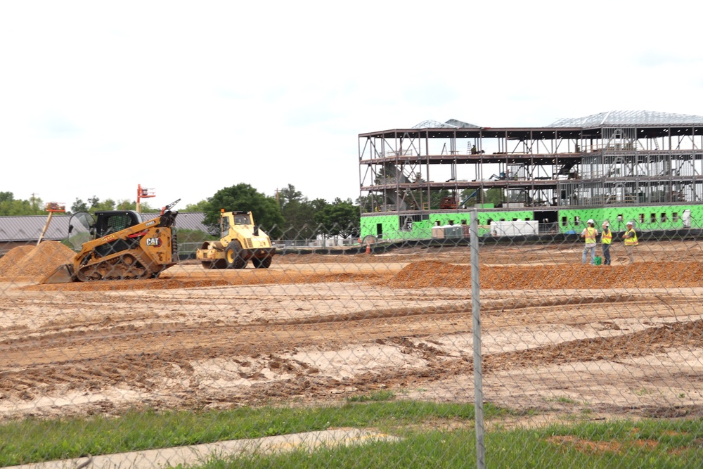 June 2024 contractor work on fourth barracks project at Fort McCoy