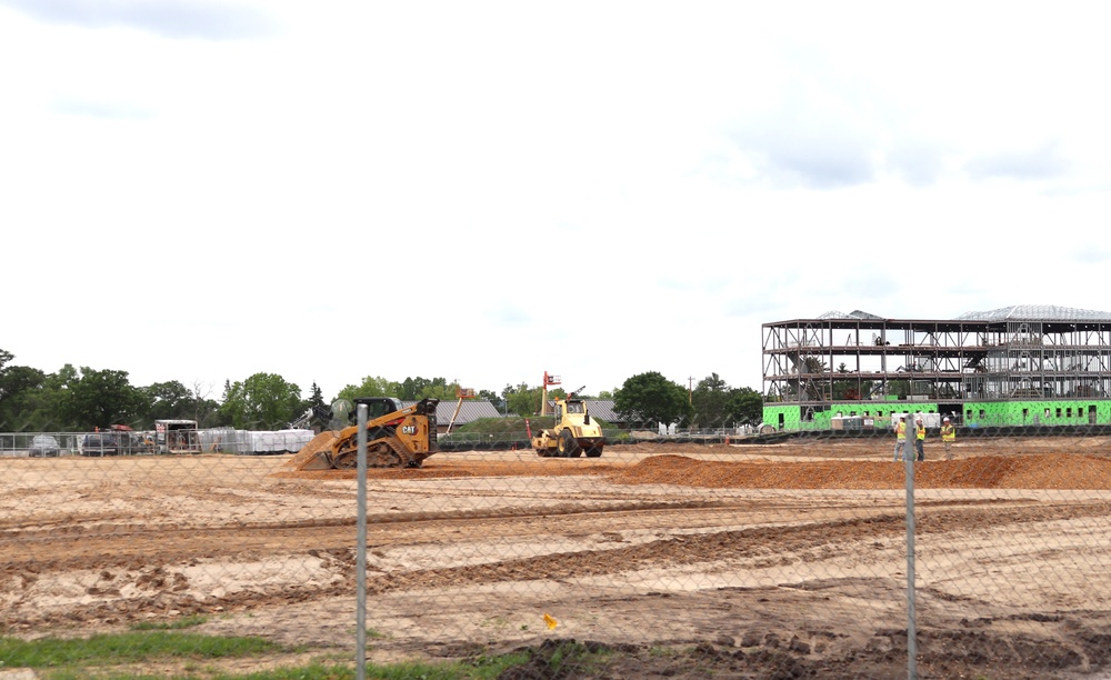 June 2024 contractor work on fourth barracks project at Fort McCoy