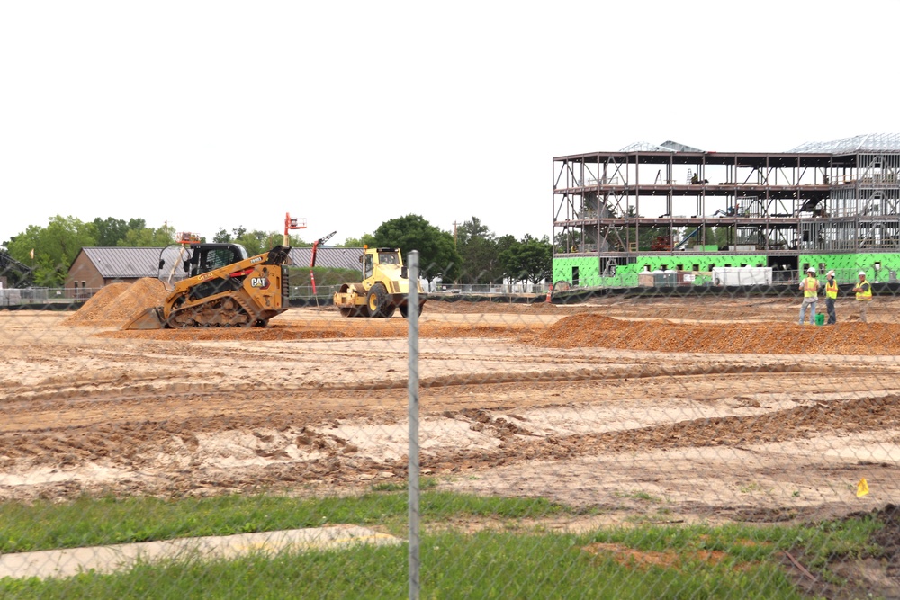 June 2024 contractor work on fourth barracks project at Fort McCoy