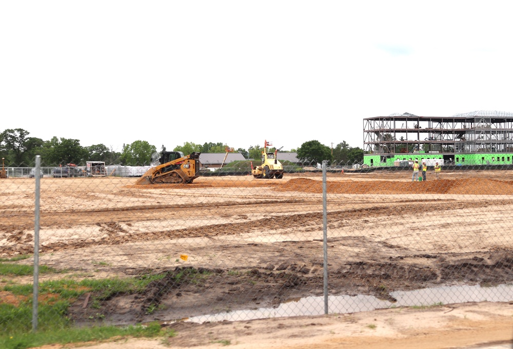 June 2024 contractor work on fourth barracks project at Fort McCoy