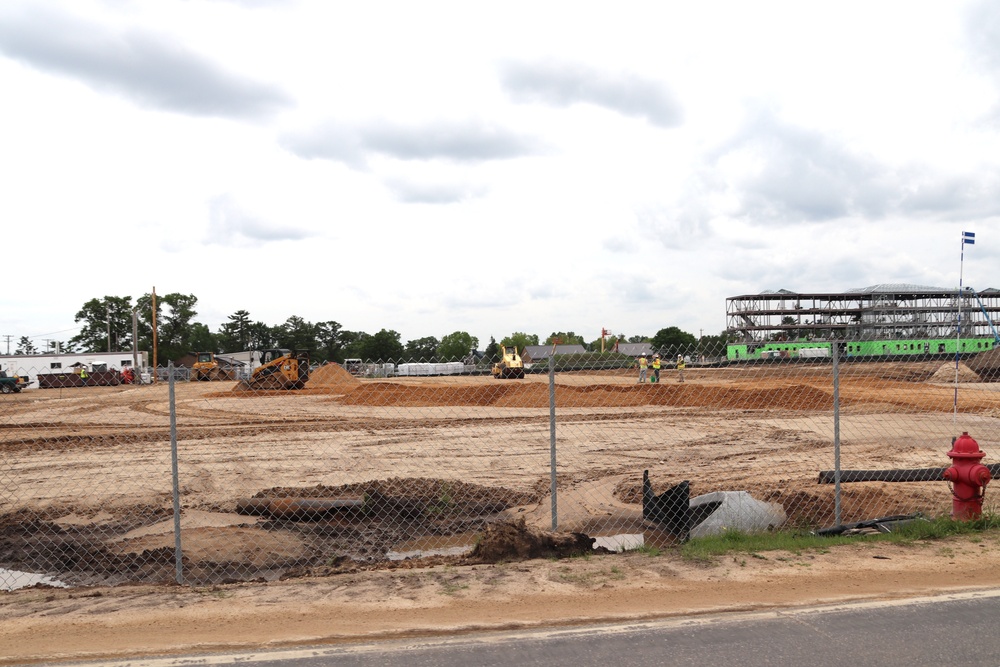 June 2024 contractor work on fourth barracks project at Fort McCoy