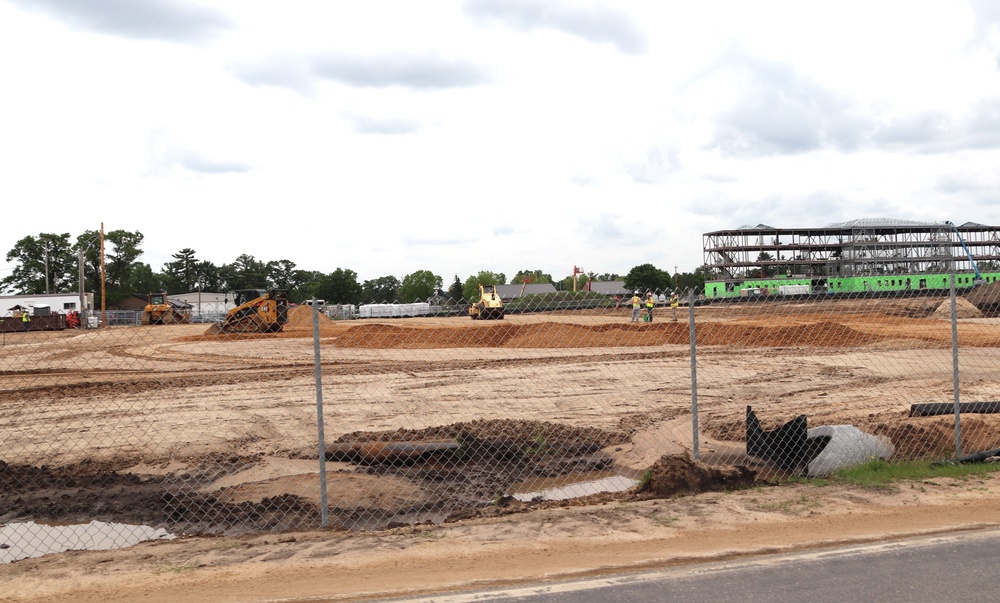 June 2024 contractor work on fourth barracks project at Fort McCoy