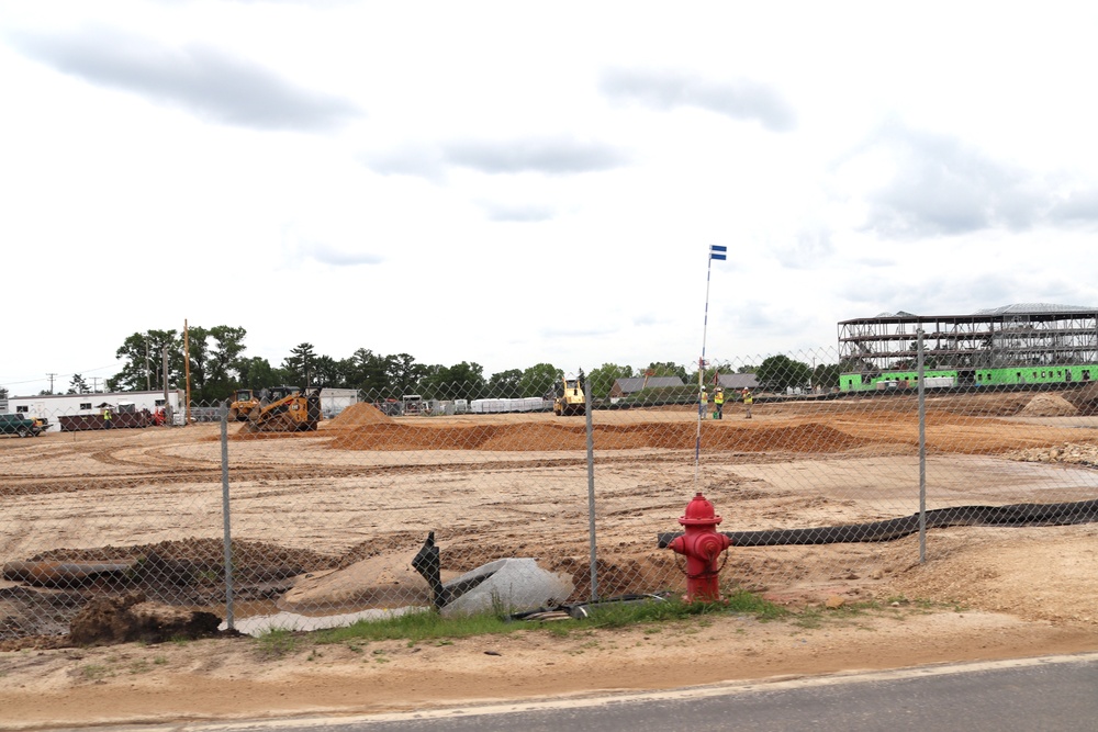 June 2024 contractor work on fourth barracks project at Fort McCoy