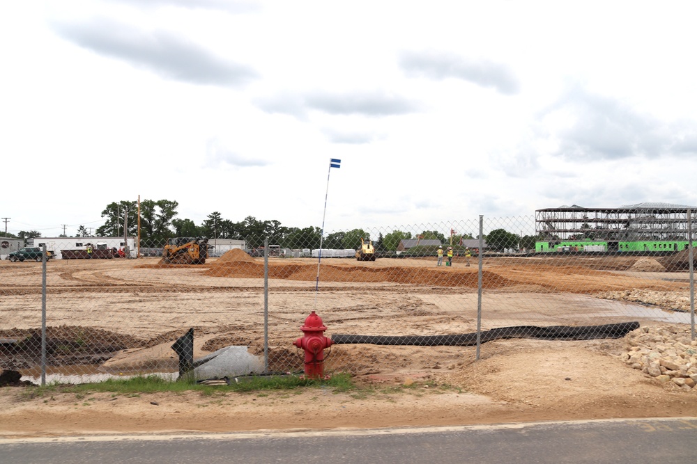 June 2024 contractor work on fourth barracks project at Fort McCoy