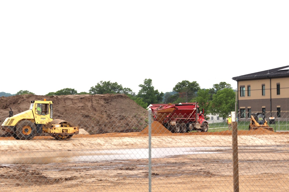 June 2024 contractor work on fourth barracks project at Fort McCoy