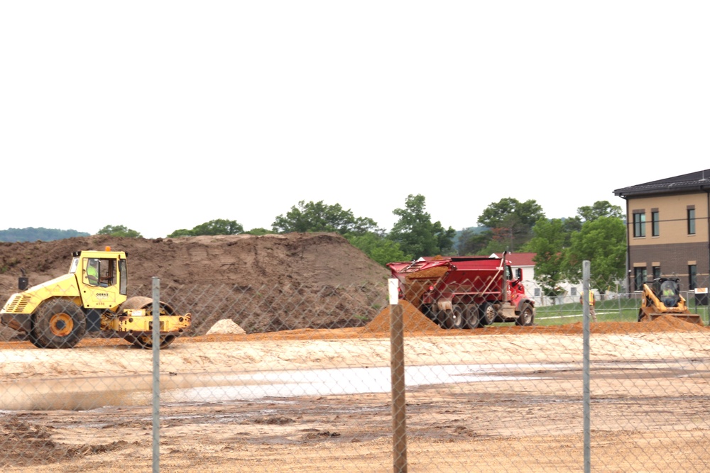 June 2024 contractor work on fourth barracks project at Fort McCoy