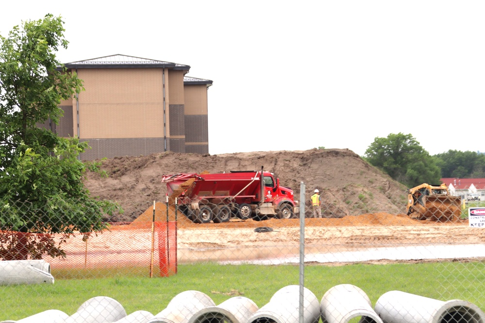 June 2024 contractor work on fourth barracks project at Fort McCoy