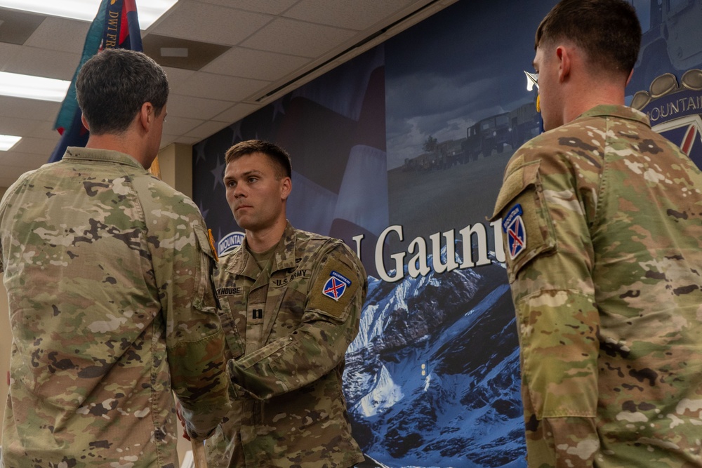 Mountain Reception Company Change of Command