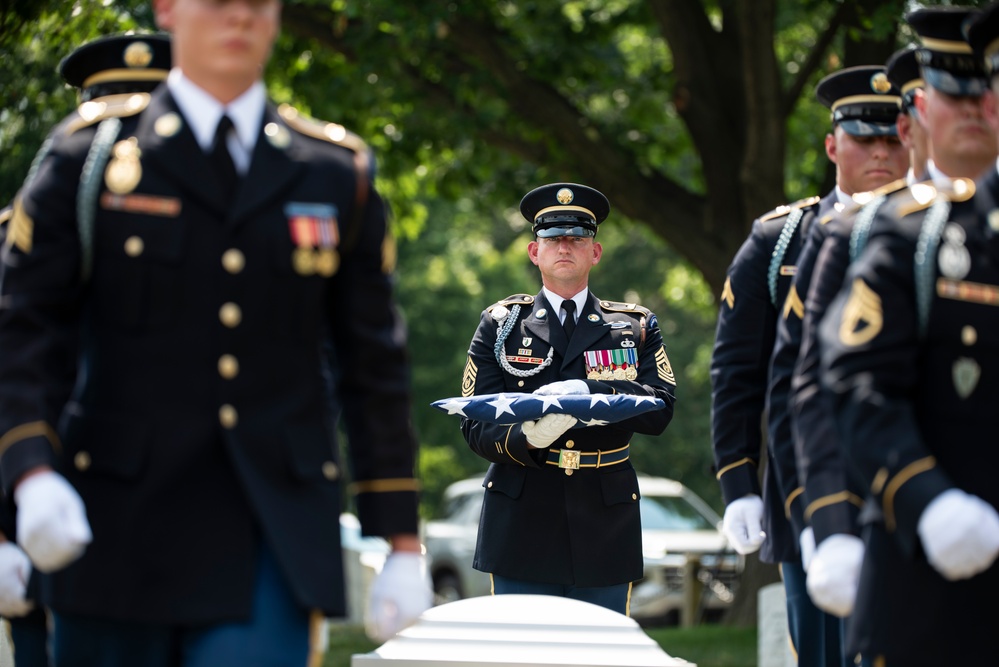 Military Funeral Honors with Funeral Escort are Conducted for U.S. Army Staff Sgt. Casimer Lobacz in Section 33