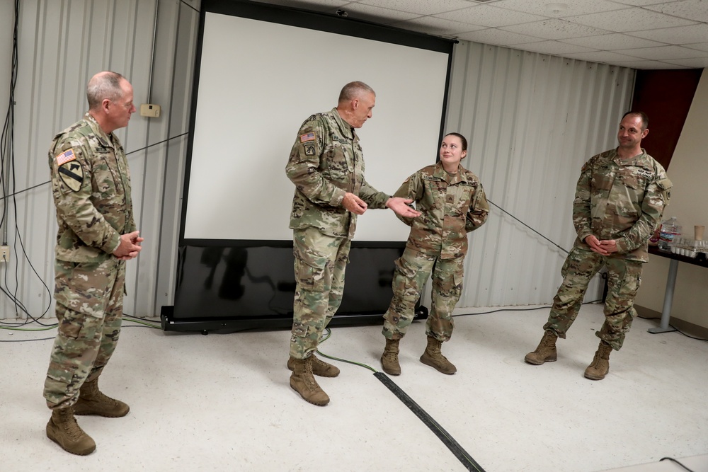 Wisconsin National Guard Leadership Visits Soldiers at JRTC Training in Louisiana