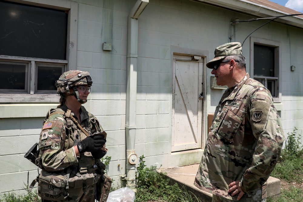 Wisconsin National Guard Leadership Visits Soldiers at JRTC Training in Louisiana