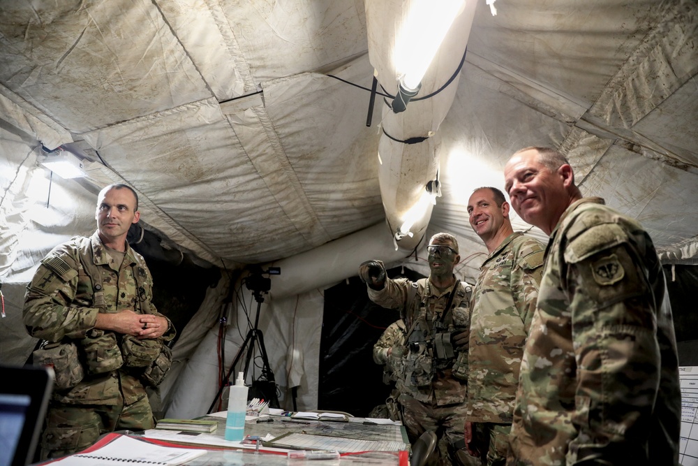 Wisconsin National Guard Leadership Visits Soldiers at JRTC Training in Louisiana