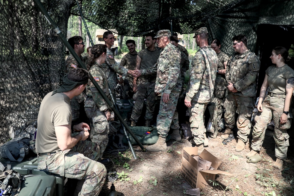 Wisconsin National Guard Leadership Visits Soldiers at JRTC Training in Louisiana