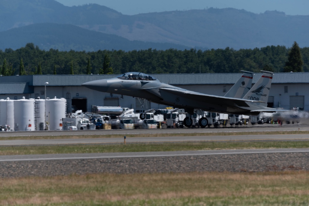 First F-15 EX arrives in Portland, Ore.