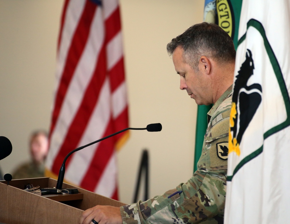 State Command Sergeant Major Change of Responsibility Ceremony