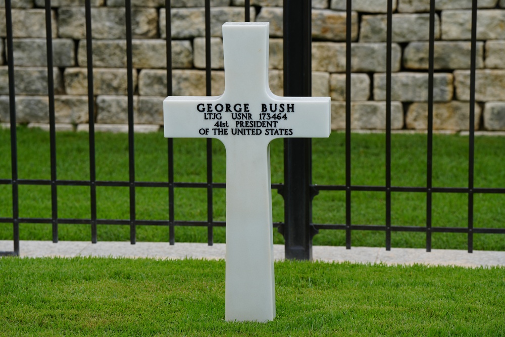 George H.W. Bush's 100th Birthday Wreath Laying Ceremony