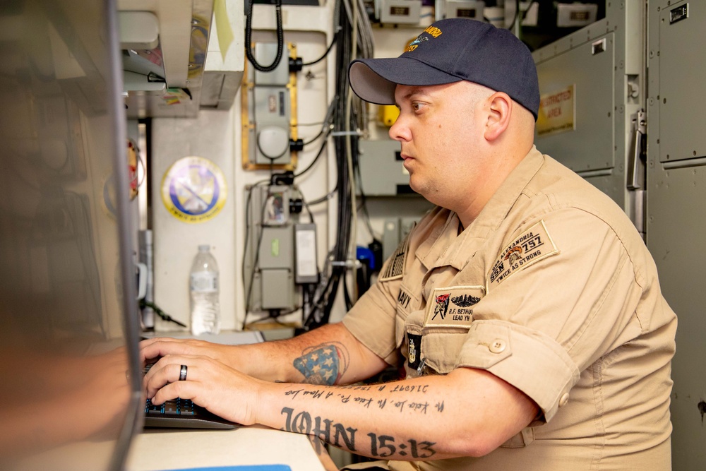 USS Alexandria Sailors