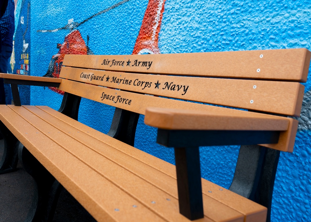 A tribute to service: Auburn Municipal Airport unveils Col. Joe Jackson mural, bench